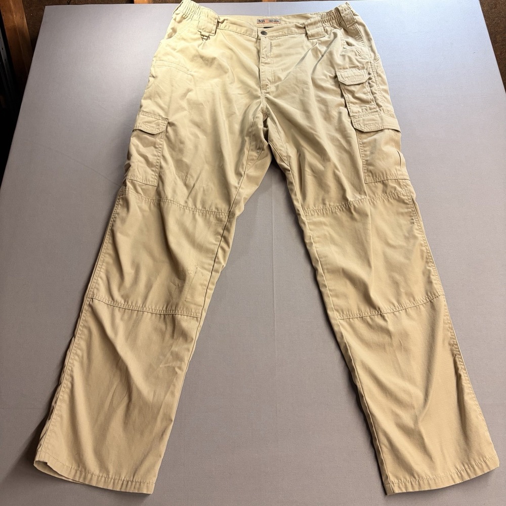 5.11 Tactical Taclite Pro Men's 40x36 Khaki Ripstop Cargo Pants 74273